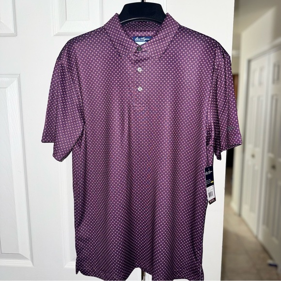 Ben Hogan Other - Ben Hogan Performance Golf Polo Men’s S Purple Geometric Moisture Wicking UPF 20